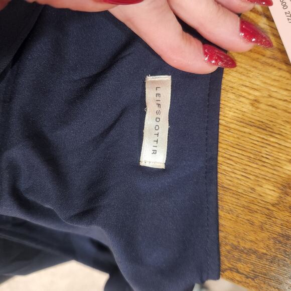 Leifsdottir Navy Pleated Xs Sz 2 Dress For Easter Spring - Picture 4 of 4